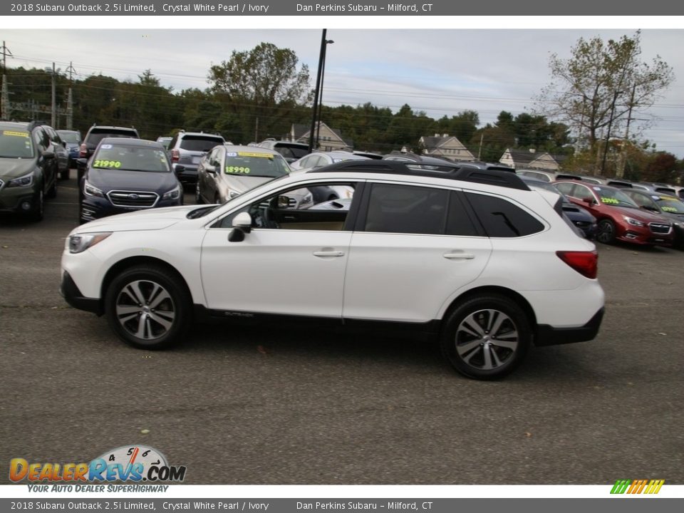 2018 Subaru Outback 2.5i Limited Crystal White Pearl / Ivory Photo #8