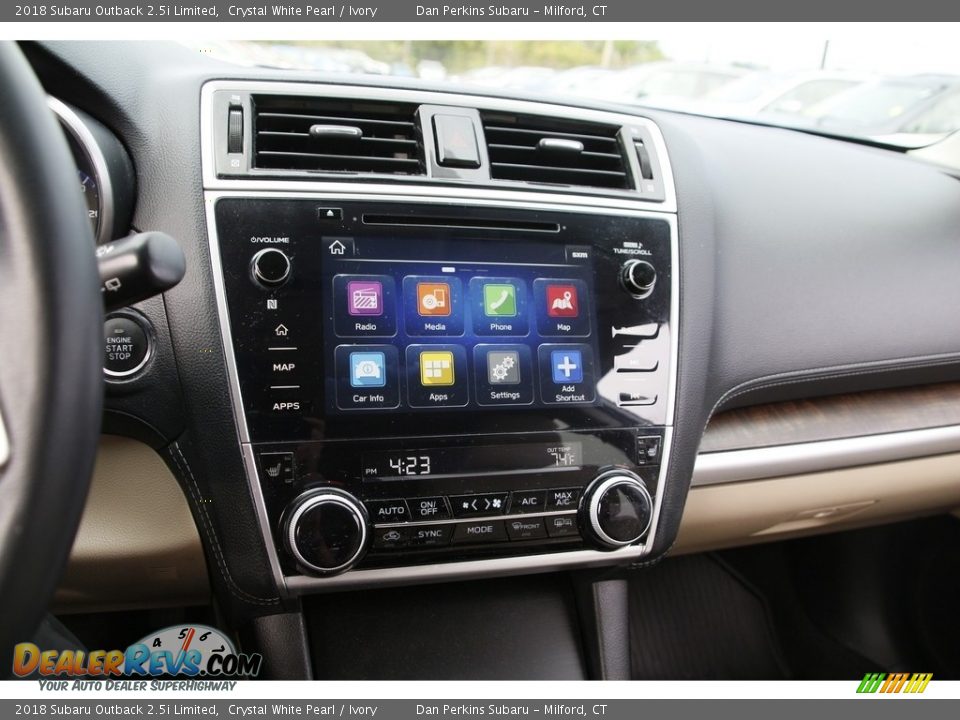 2018 Subaru Outback 2.5i Limited Crystal White Pearl / Ivory Photo #19