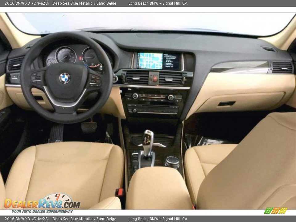 2016 BMW X3 xDrive28i Deep Sea Blue Metallic / Sand Beige Photo #20