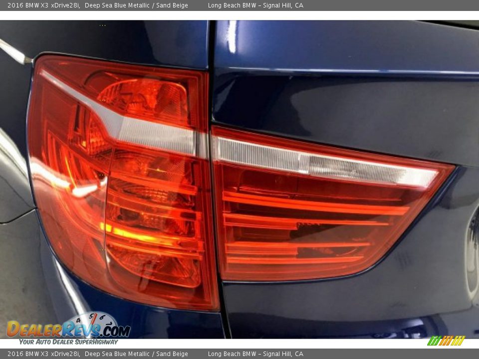 2016 BMW X3 xDrive28i Deep Sea Blue Metallic / Sand Beige Photo #22