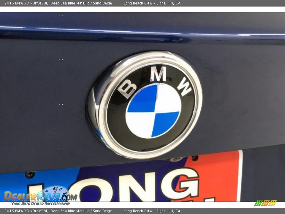 2016 BMW X3 xDrive28i Deep Sea Blue Metallic / Sand Beige Photo #23