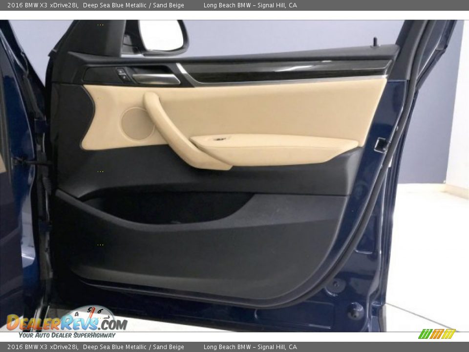 2016 BMW X3 xDrive28i Deep Sea Blue Metallic / Sand Beige Photo #25