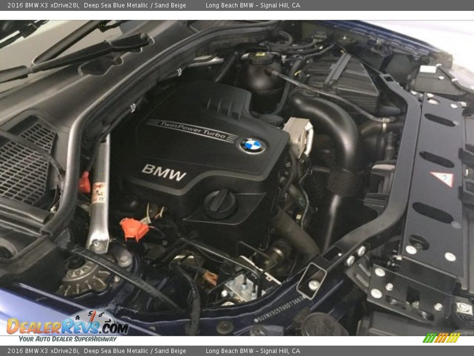 2016 BMW X3 xDrive28i Deep Sea Blue Metallic / Sand Beige Photo #26