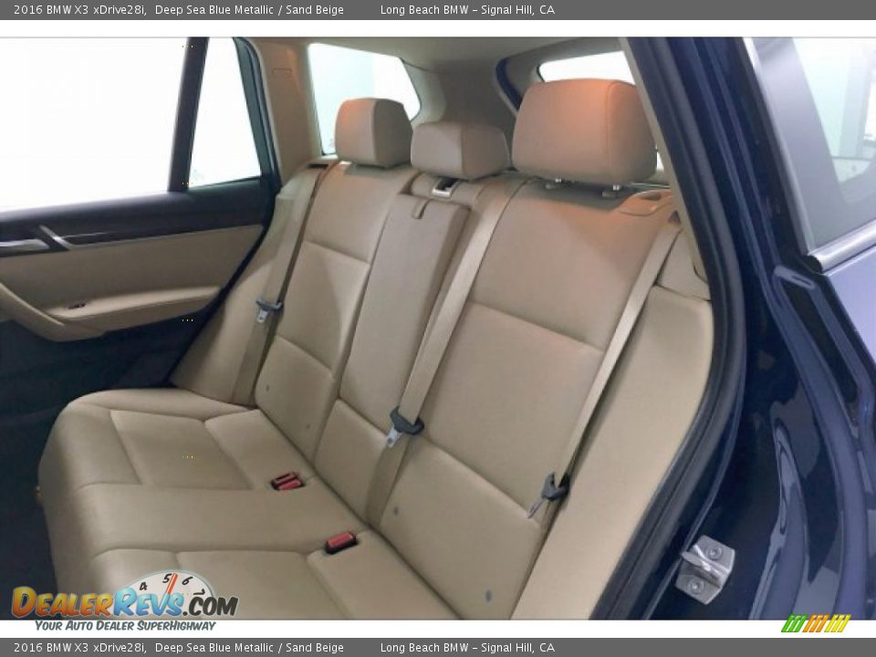 2016 BMW X3 xDrive28i Deep Sea Blue Metallic / Sand Beige Photo #32