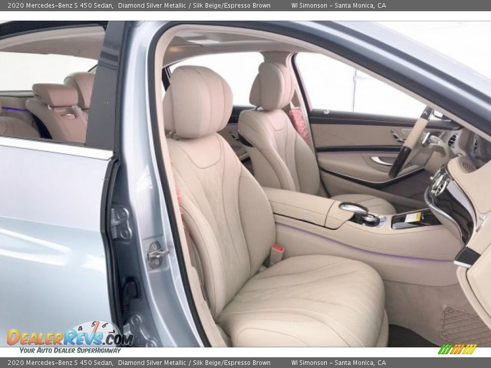 2020 Mercedes-Benz S 450 Sedan Diamond Silver Metallic / Silk Beige/Espresso Brown Photo #5