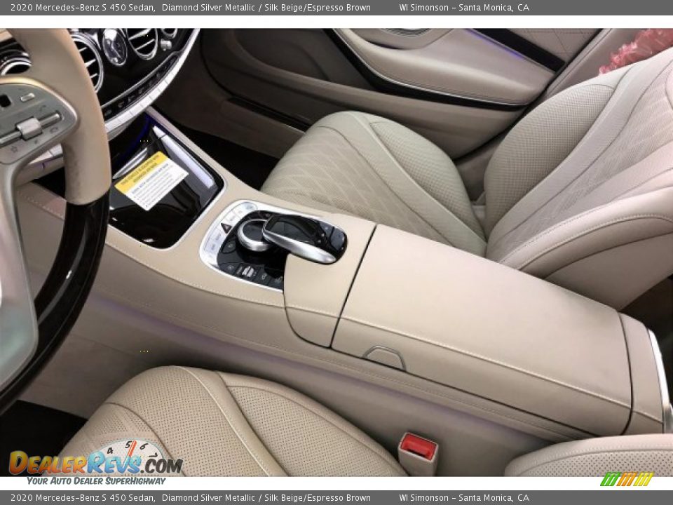 2020 Mercedes-Benz S 450 Sedan Diamond Silver Metallic / Silk Beige/Espresso Brown Photo #7