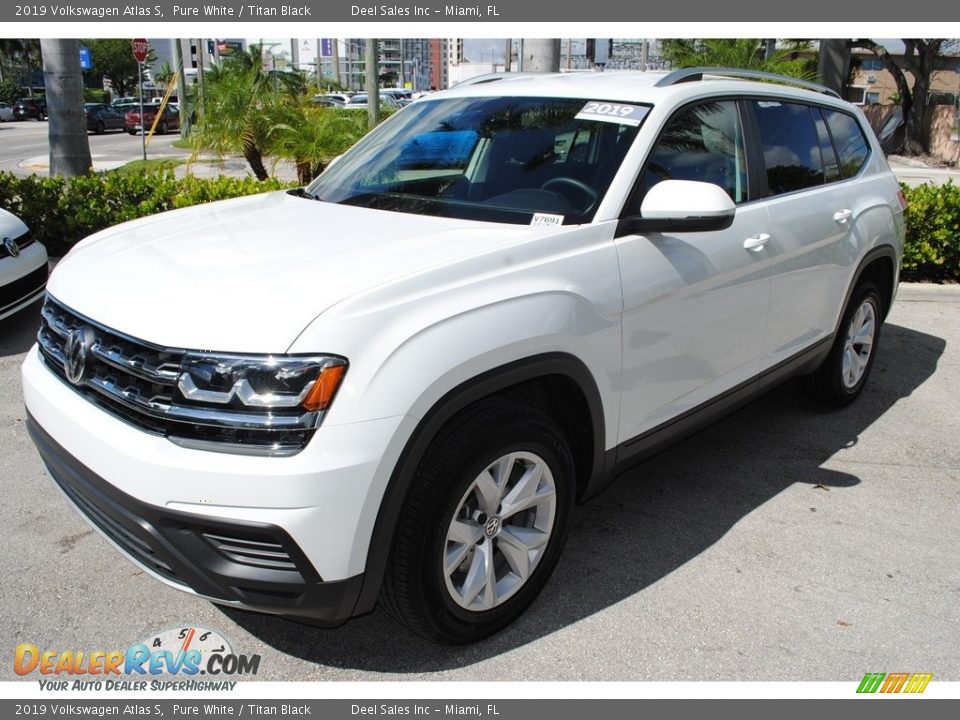Pure White 2019 Volkswagen Atlas S Photo #4
