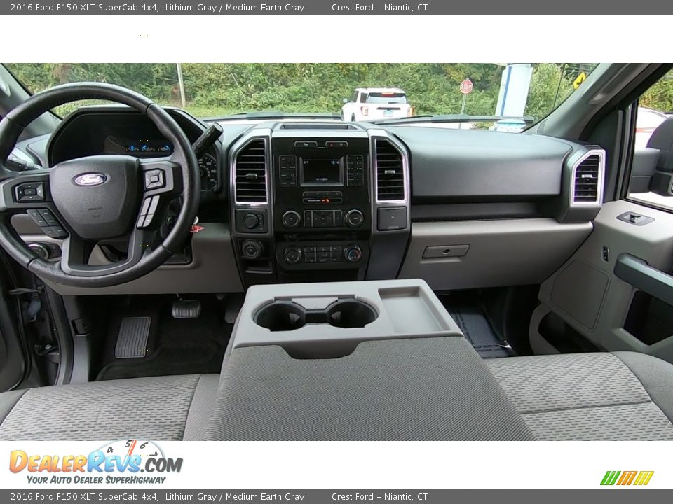 2016 Ford F150 XLT SuperCab 4x4 Lithium Gray / Medium Earth Gray Photo #19