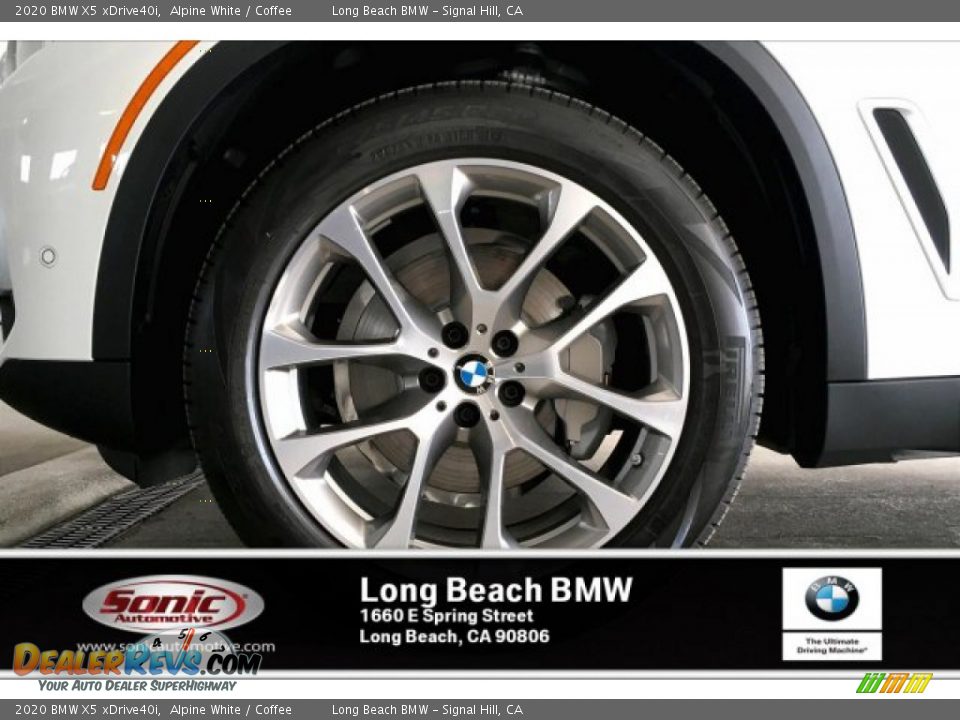 2020 BMW X5 xDrive40i Alpine White / Coffee Photo #9