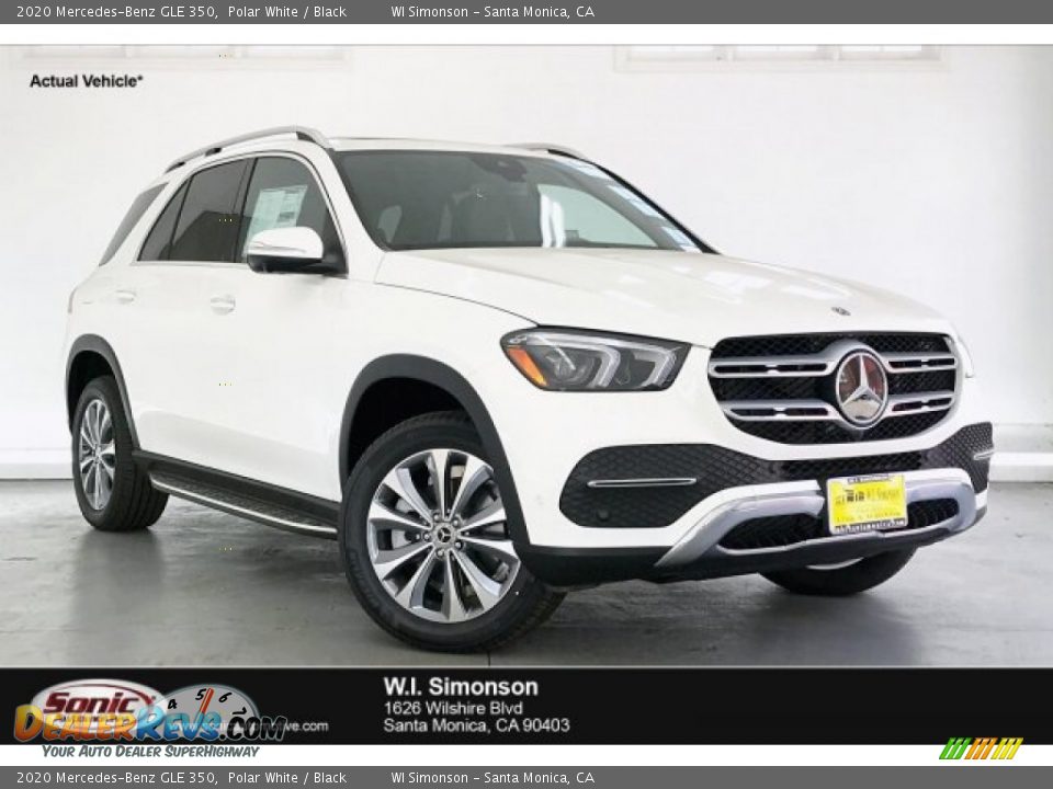 2020 Mercedes-Benz GLE 350 Polar White / Black Photo #1