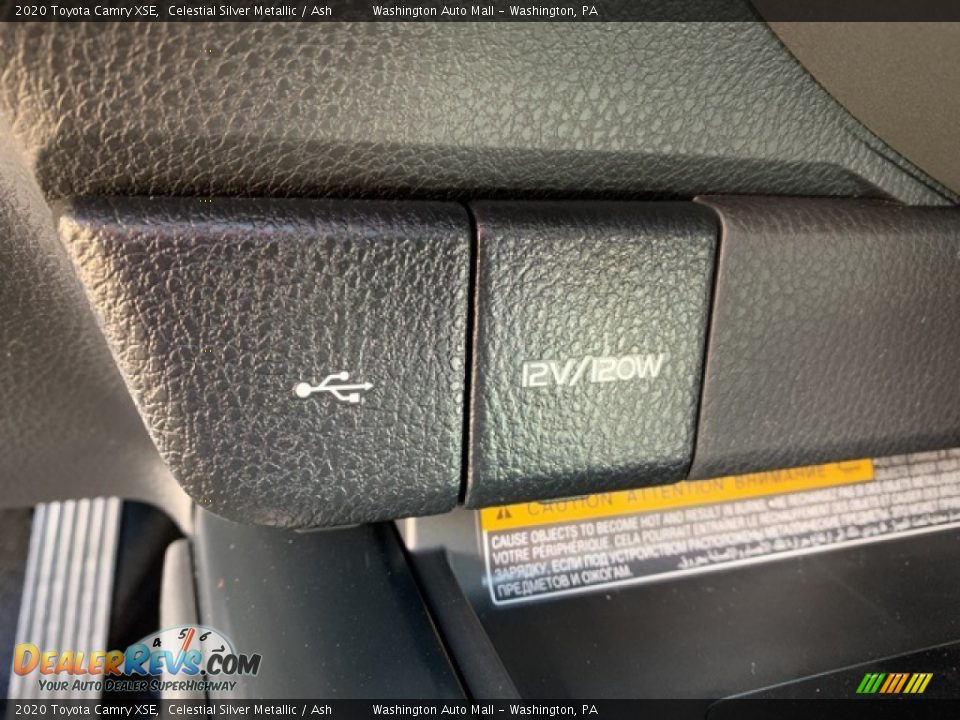 2020 Toyota Camry XSE Celestial Silver Metallic / Ash Photo #23