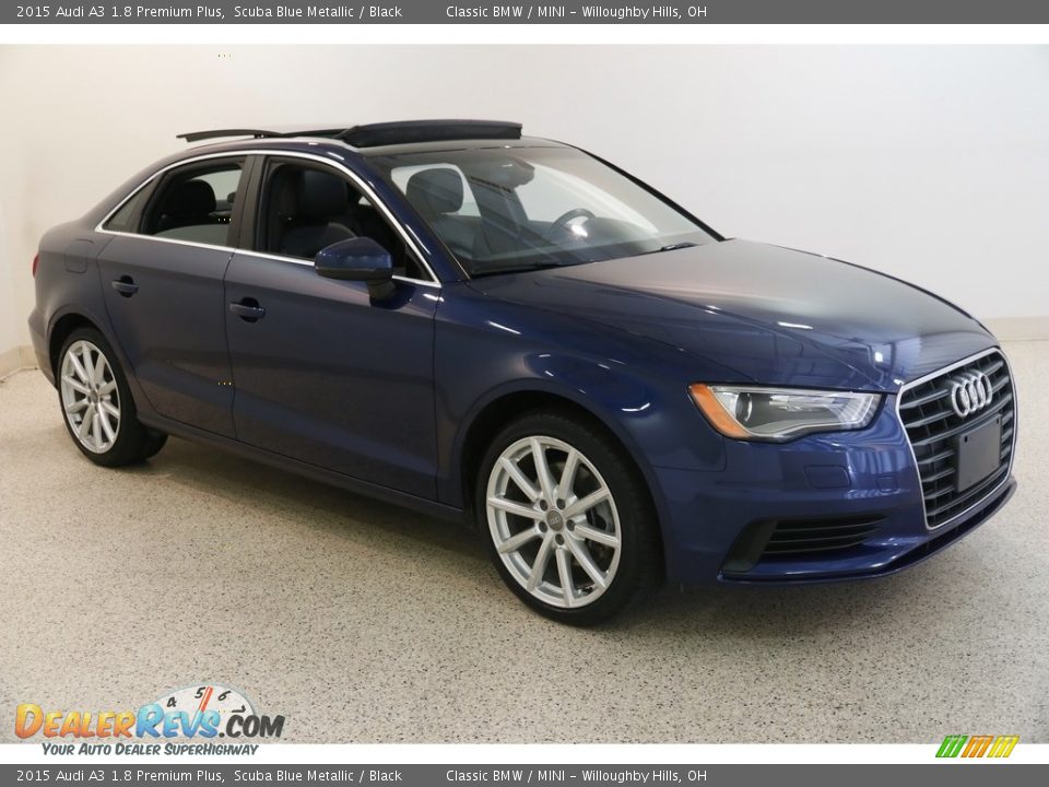 2015 Audi A3 1.8 Premium Plus Scuba Blue Metallic / Black Photo #1
