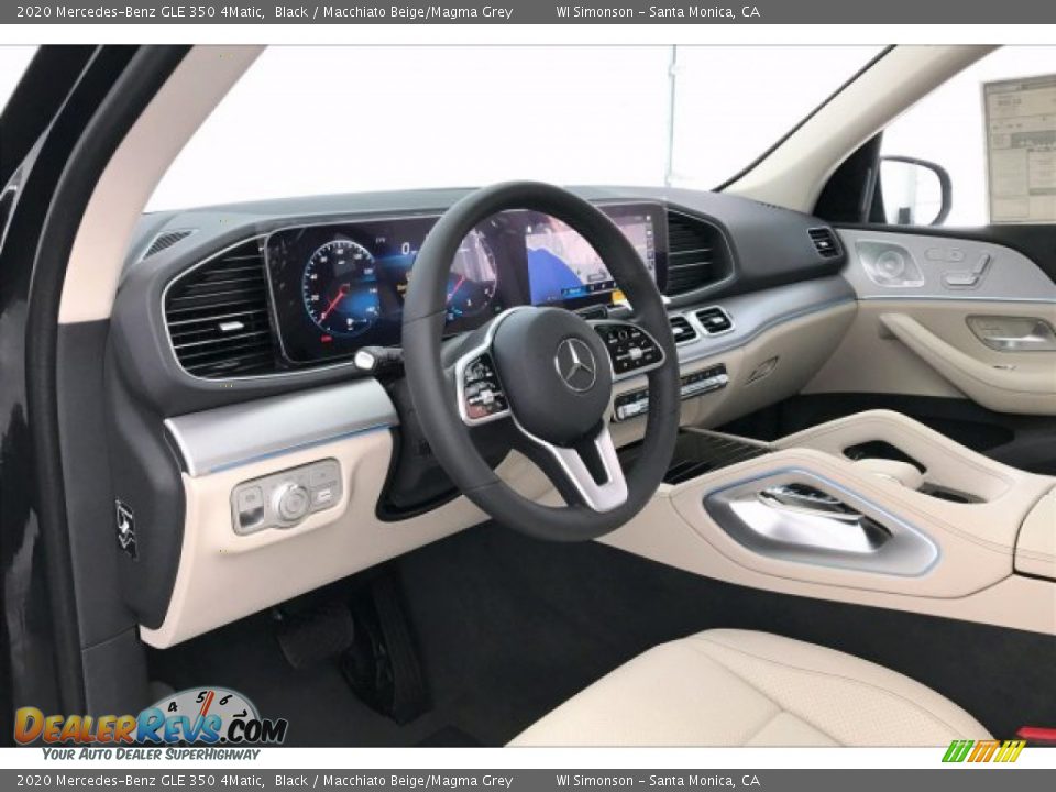 2020 Mercedes-Benz GLE 350 4Matic Black / Macchiato Beige/Magma Grey Photo #4