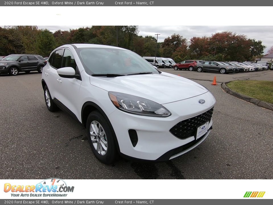 2020 Ford Escape SE 4WD Oxford White / Dark Earth Gray Photo #1