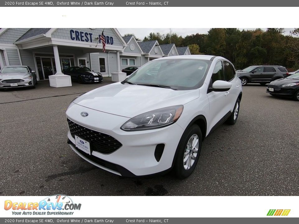 2020 Ford Escape SE 4WD Oxford White / Dark Earth Gray Photo #3