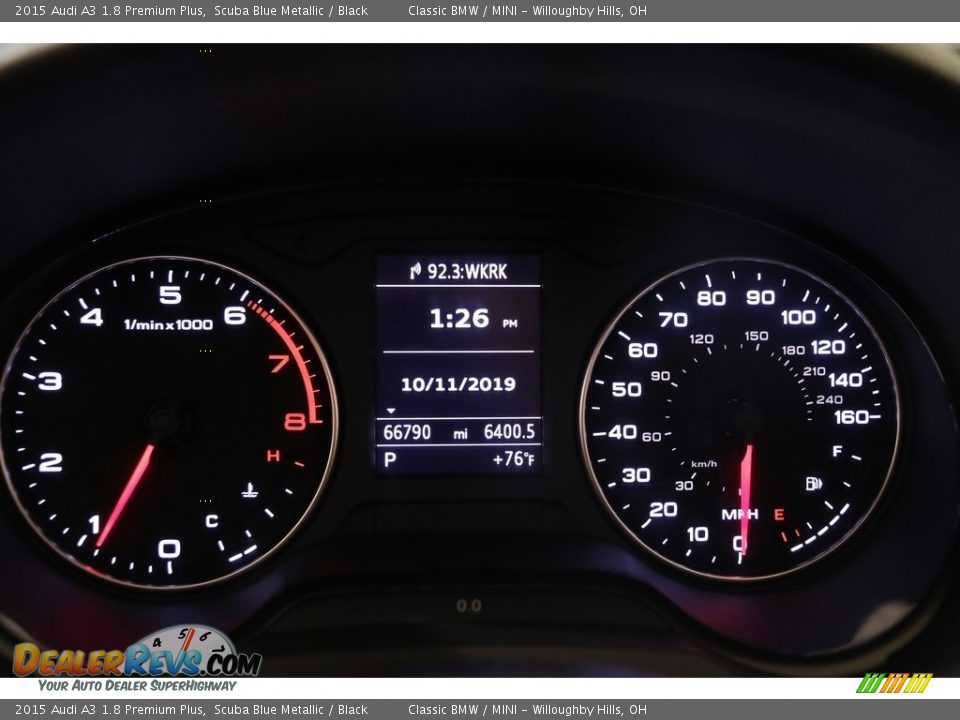 2015 Audi A3 1.8 Premium Plus Scuba Blue Metallic / Black Photo #8