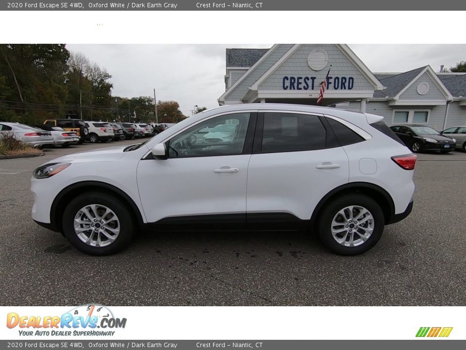 2020 Ford Escape SE 4WD Oxford White / Dark Earth Gray Photo #4