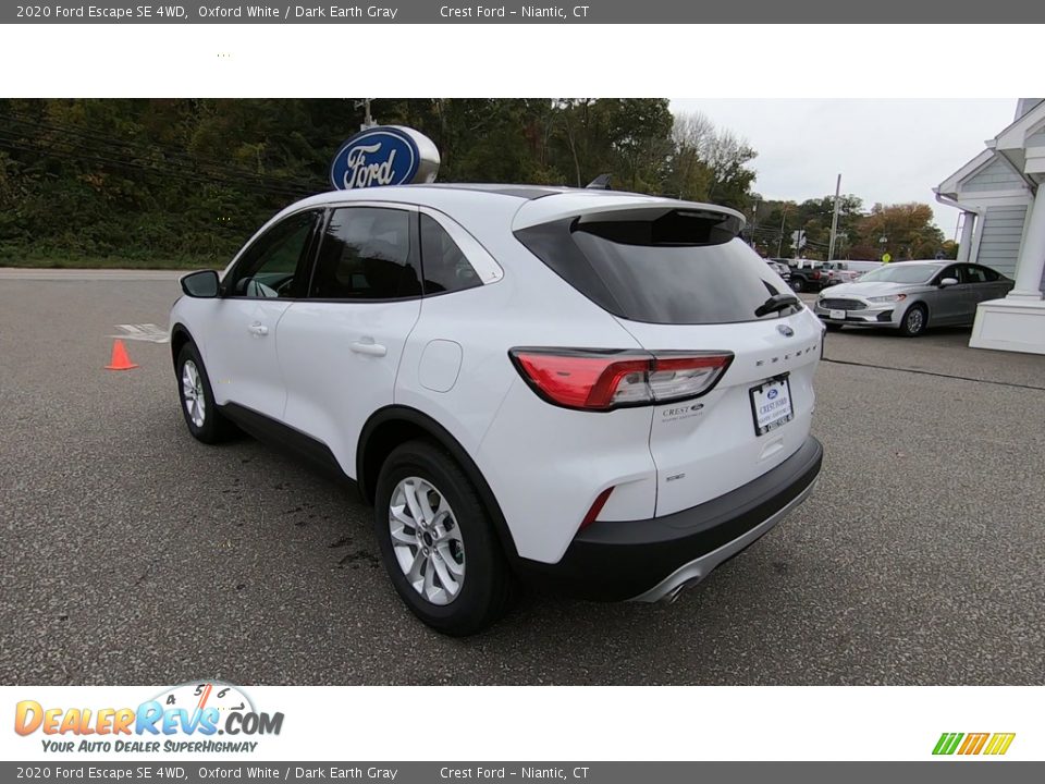 2020 Ford Escape SE 4WD Oxford White / Dark Earth Gray Photo #5