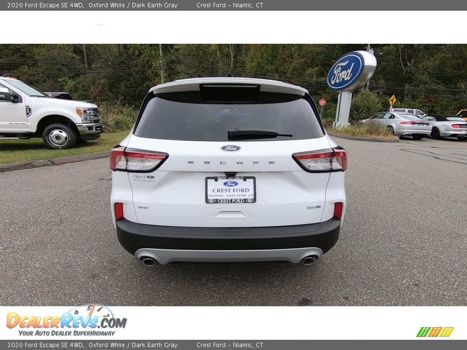 2020 Ford Escape SE 4WD Oxford White / Dark Earth Gray Photo #6