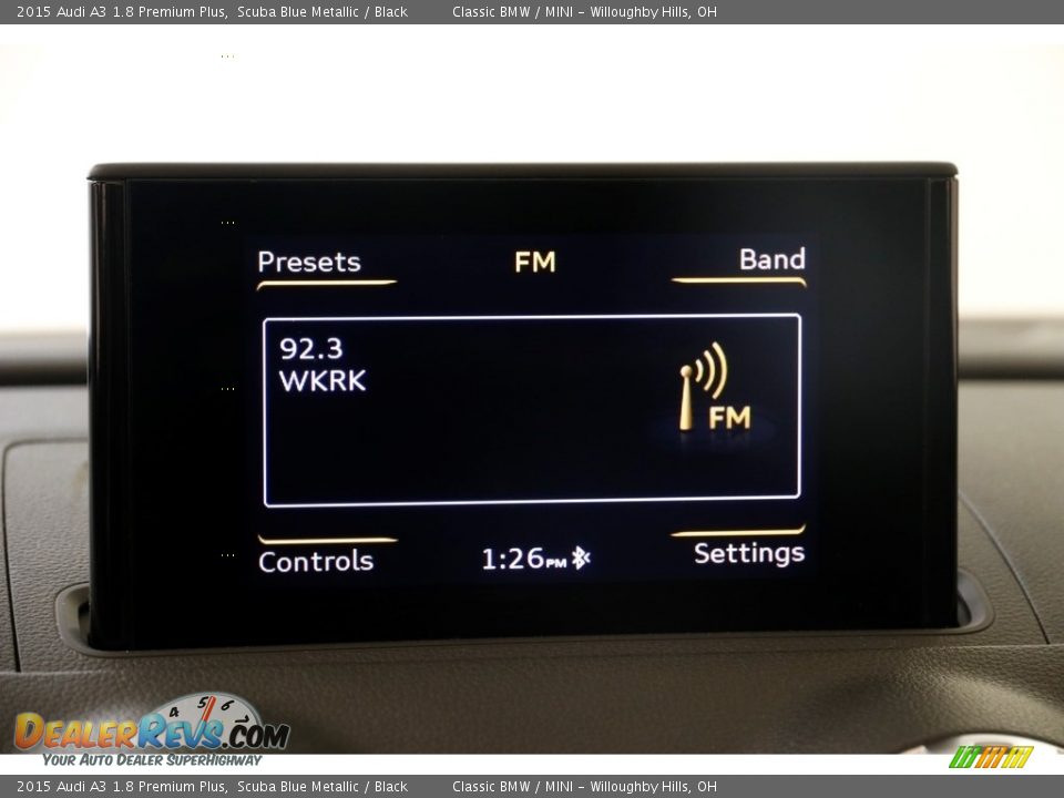 2015 Audi A3 1.8 Premium Plus Scuba Blue Metallic / Black Photo #11