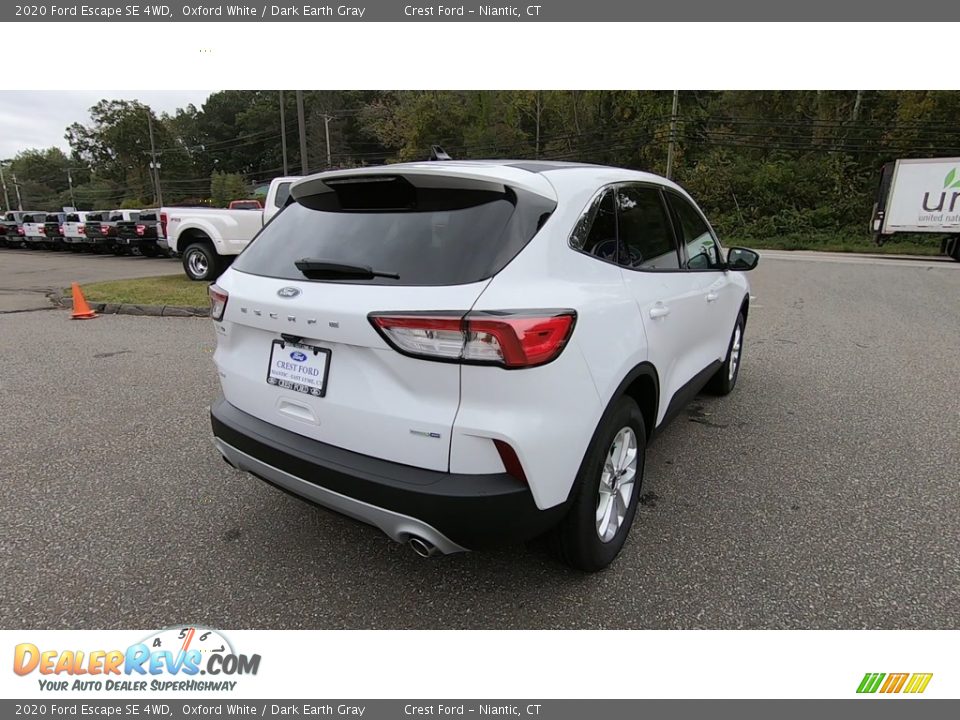 2020 Ford Escape SE 4WD Oxford White / Dark Earth Gray Photo #7