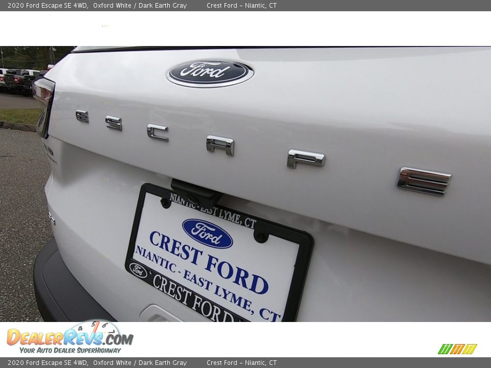 2020 Ford Escape SE 4WD Oxford White / Dark Earth Gray Photo #9