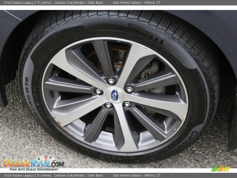 2016 Subaru Legacy 2.5i Limited Carbide Gray Metallic / Slate Black Photo #24