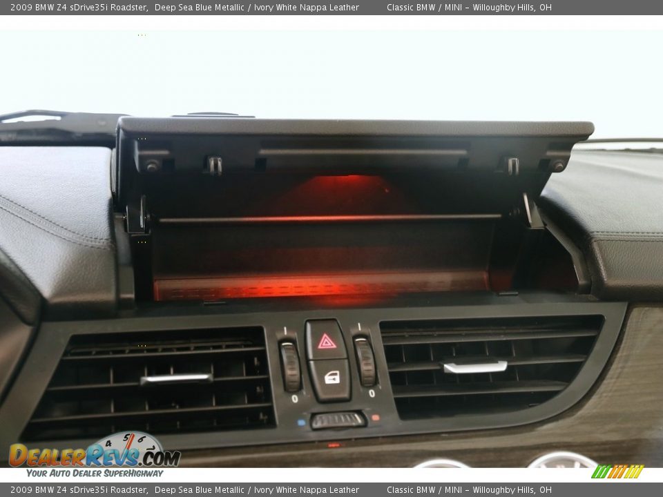 2009 BMW Z4 sDrive35i Roadster Deep Sea Blue Metallic / Ivory White Nappa Leather Photo #11