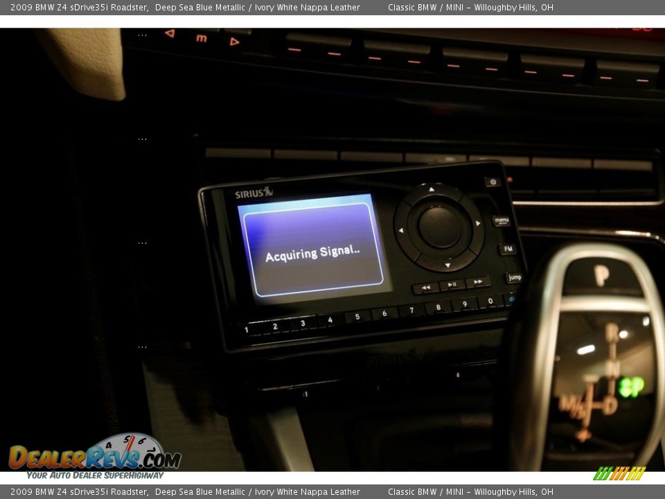 2009 BMW Z4 sDrive35i Roadster Deep Sea Blue Metallic / Ivory White Nappa Leather Photo #13