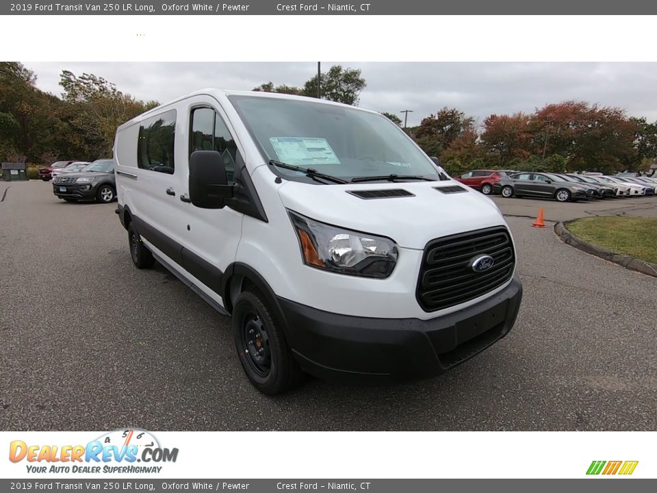 Front 3/4 View of 2019 Ford Transit Van 250 LR Long Photo #1
