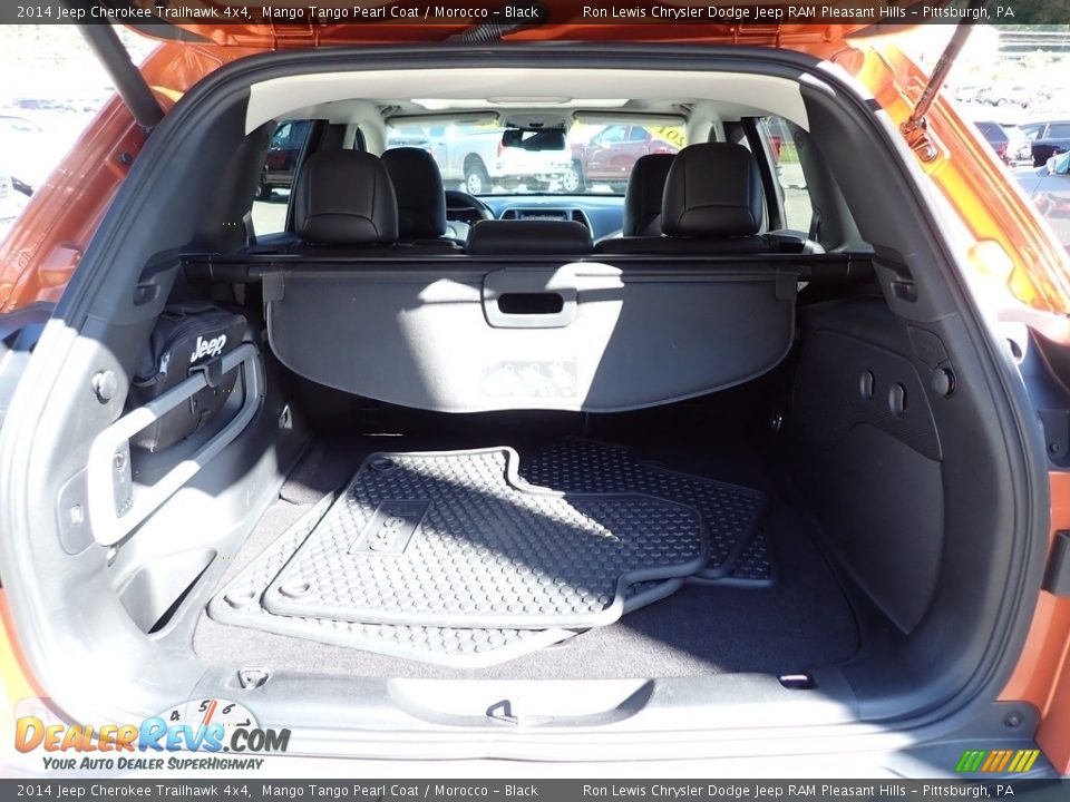 2014 Jeep Cherokee Trailhawk 4x4 Mango Tango Pearl Coat / Morocco - Black Photo #5