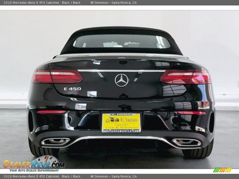 2019 Mercedes-Benz E 450 Cabriolet Black / Black Photo #3