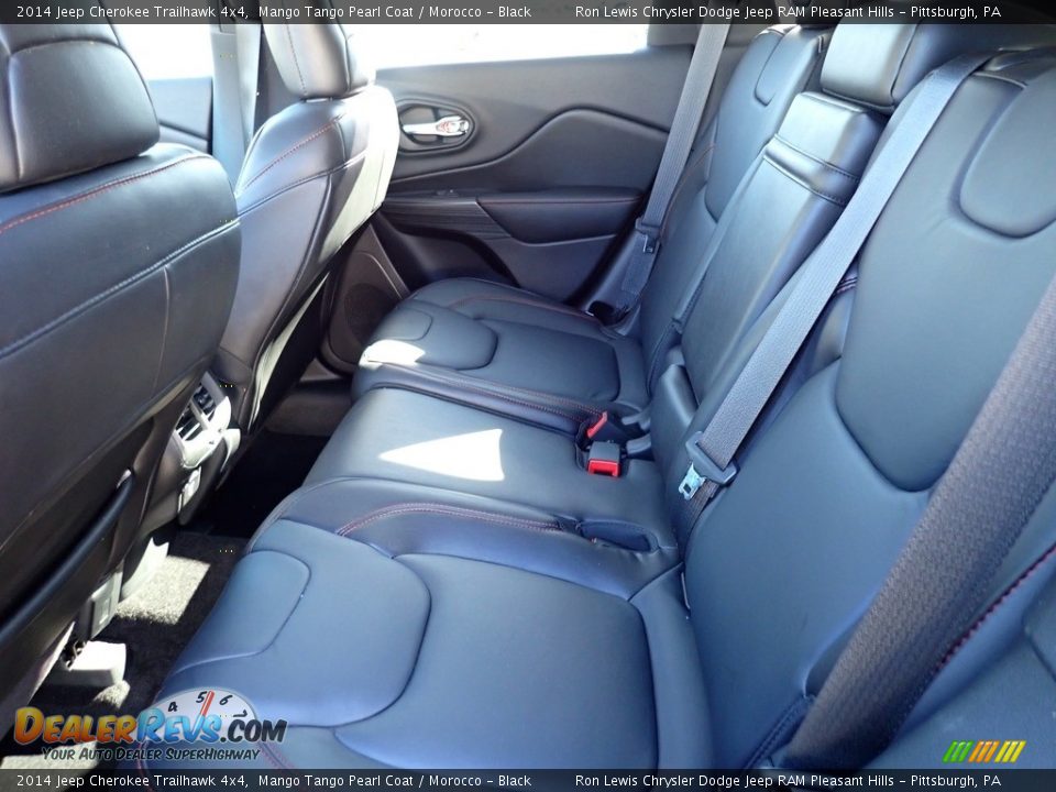2014 Jeep Cherokee Trailhawk 4x4 Mango Tango Pearl Coat / Morocco - Black Photo #13