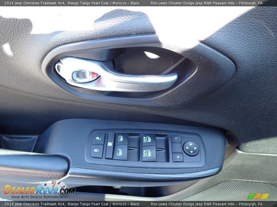 2014 Jeep Cherokee Trailhawk 4x4 Mango Tango Pearl Coat / Morocco - Black Photo #15