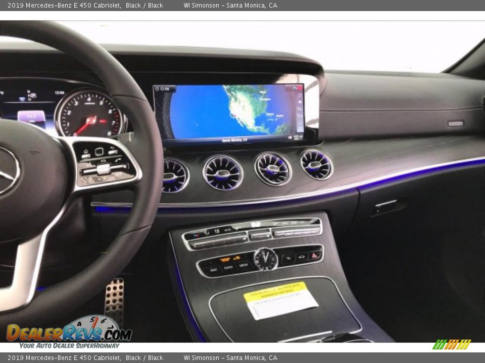 2019 Mercedes-Benz E 450 Cabriolet Black / Black Photo #6