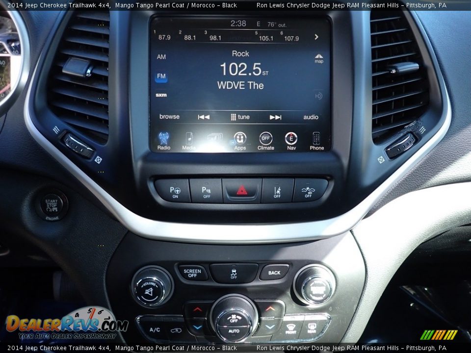 2014 Jeep Cherokee Trailhawk 4x4 Mango Tango Pearl Coat / Morocco - Black Photo #19