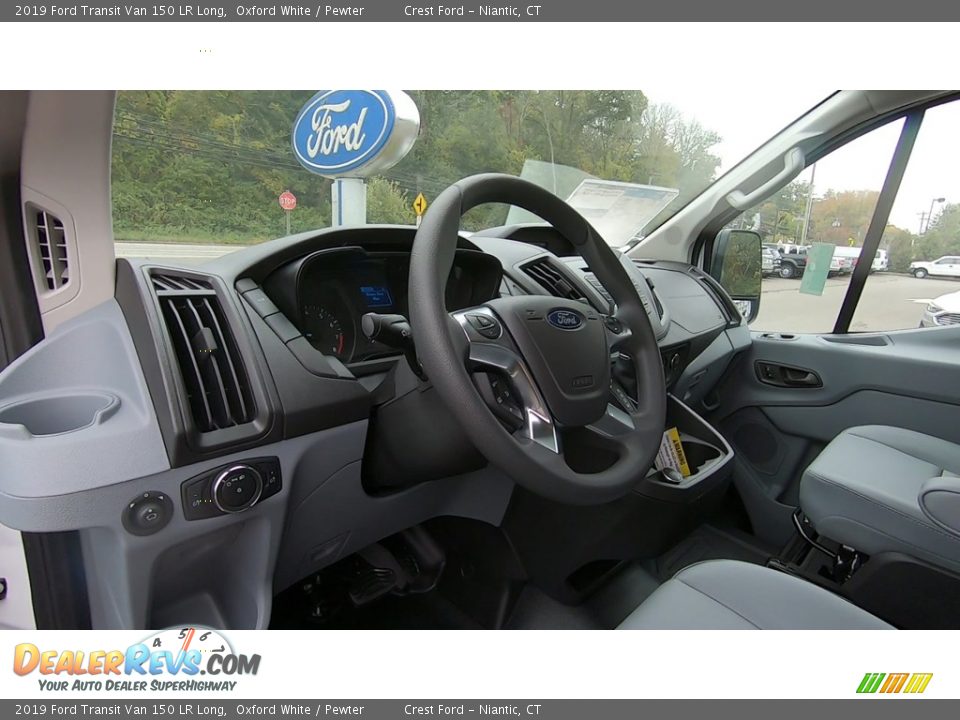 2019 Ford Transit Van 150 LR Long Oxford White / Pewter Photo #10