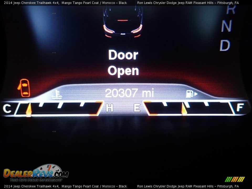 2014 Jeep Cherokee Trailhawk 4x4 Mango Tango Pearl Coat / Morocco - Black Photo #20