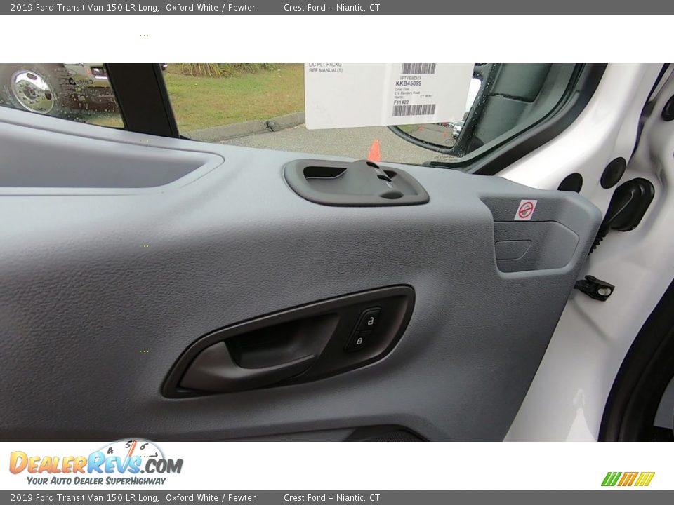 2019 Ford Transit Van 150 LR Long Oxford White / Pewter Photo #12