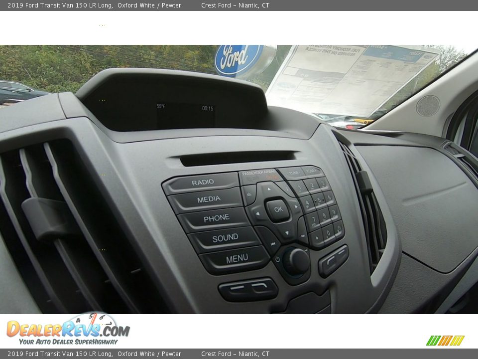 2019 Ford Transit Van 150 LR Long Oxford White / Pewter Photo #14