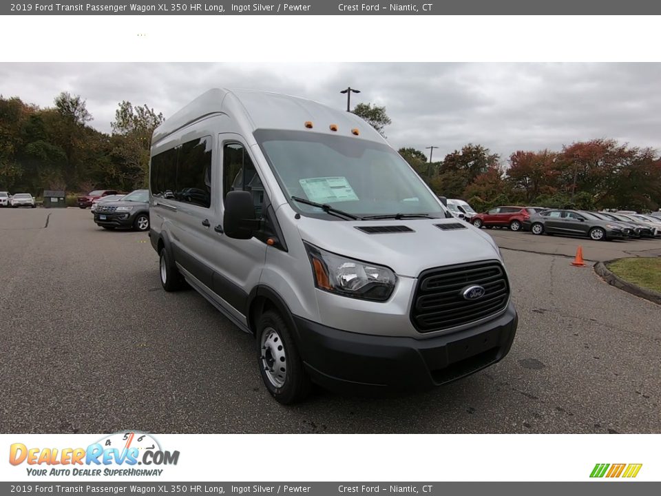 2019 Ford Transit Passenger Wagon XL 350 HR Long Ingot Silver / Pewter Photo #1