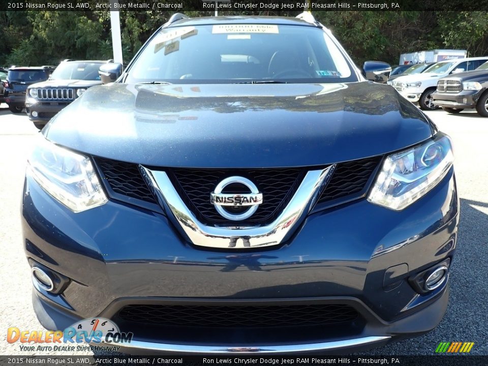 2015 Nissan Rogue SL AWD Arctic Blue Metallic / Charcoal Photo #9