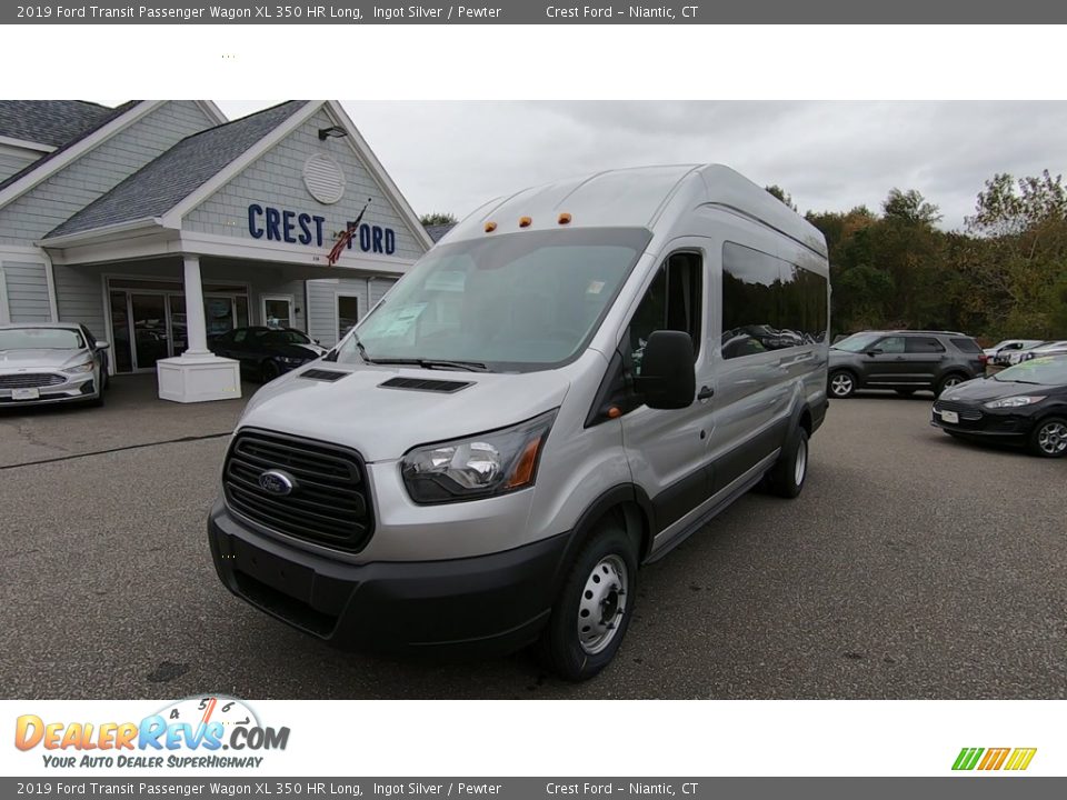 2019 Ford Transit Passenger Wagon XL 350 HR Long Ingot Silver / Pewter Photo #3