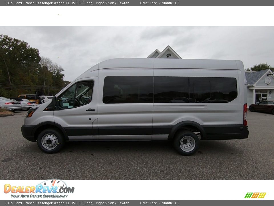 Ingot Silver 2019 Ford Transit Passenger Wagon XL 350 HR Long Photo #4