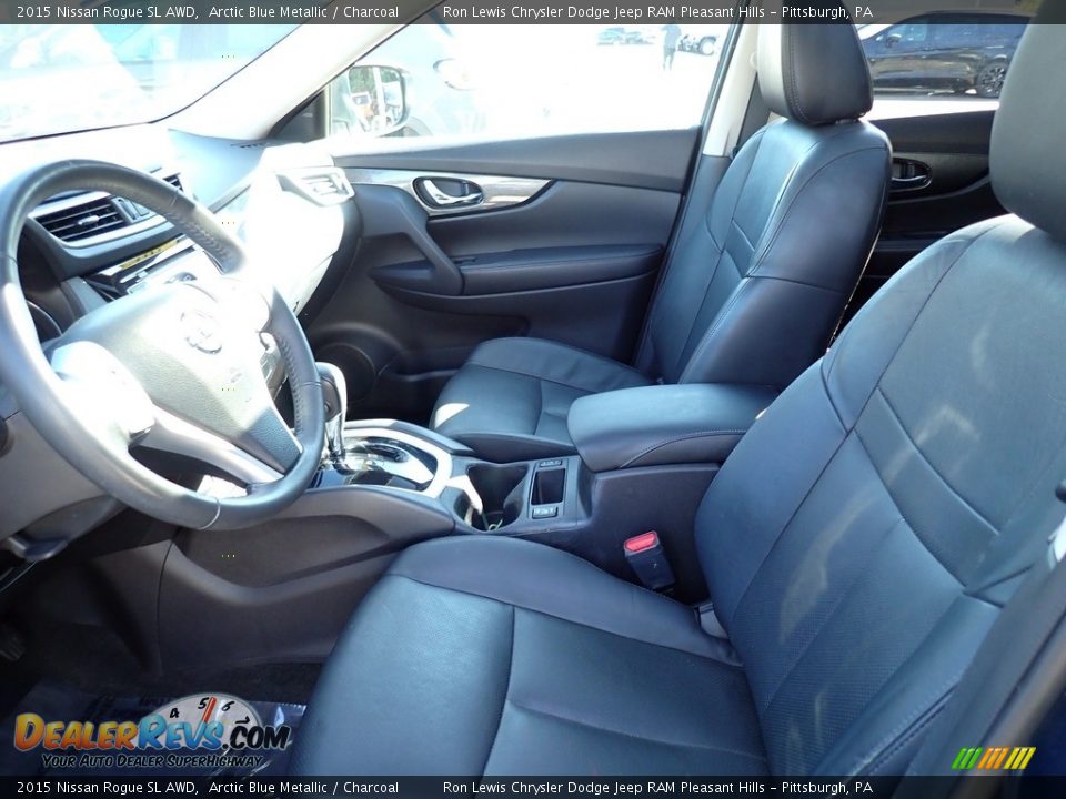 2015 Nissan Rogue SL AWD Arctic Blue Metallic / Charcoal Photo #11