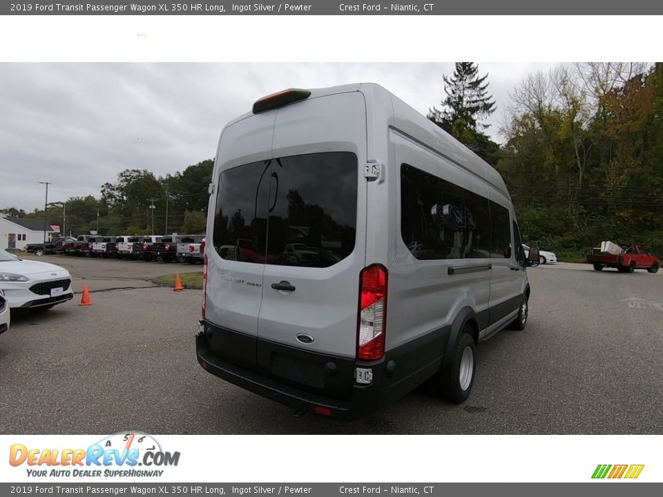 2019 Ford Transit Passenger Wagon XL 350 HR Long Ingot Silver / Pewter Photo #7