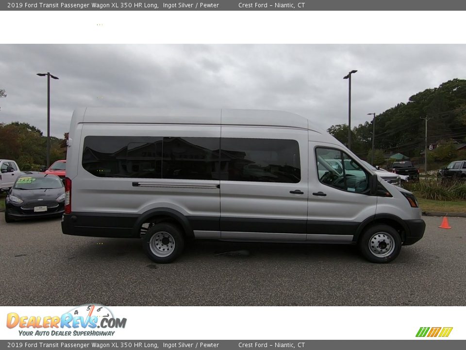 2019 Ford Transit Passenger Wagon XL 350 HR Long Ingot Silver / Pewter Photo #8
