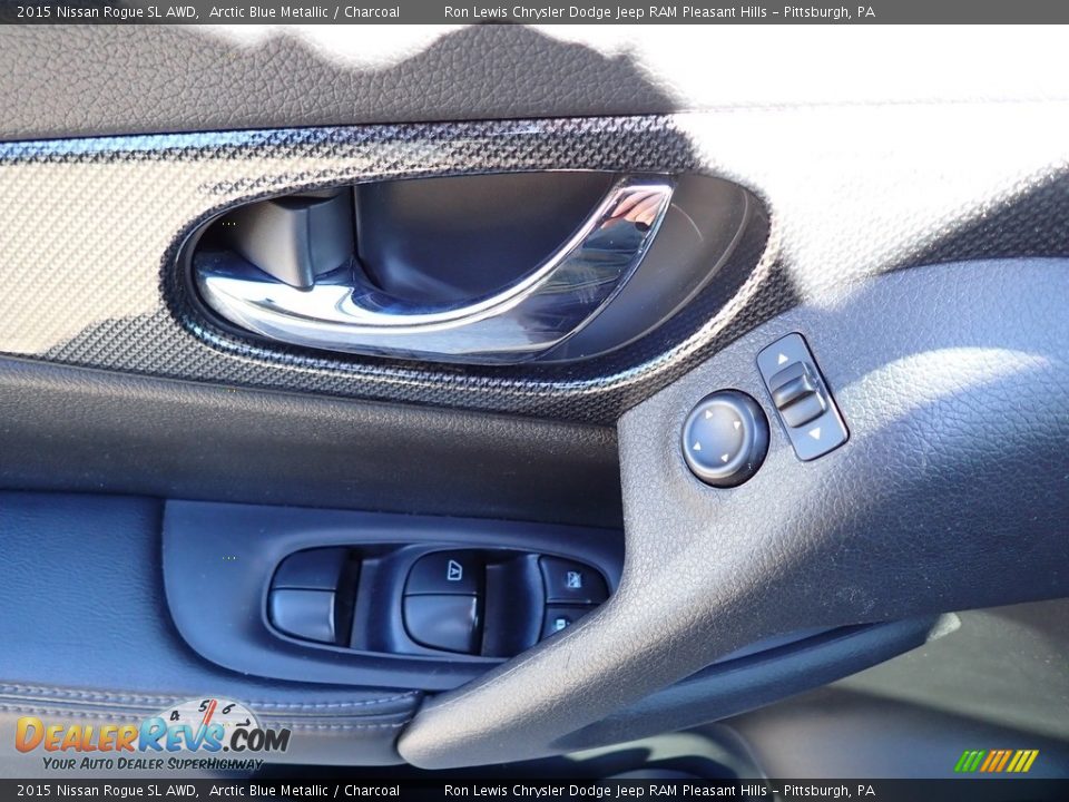 2015 Nissan Rogue SL AWD Arctic Blue Metallic / Charcoal Photo #15