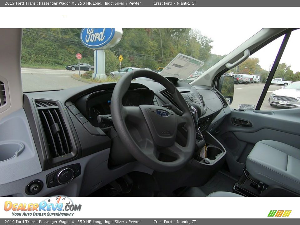 2019 Ford Transit Passenger Wagon XL 350 HR Long Ingot Silver / Pewter Photo #10