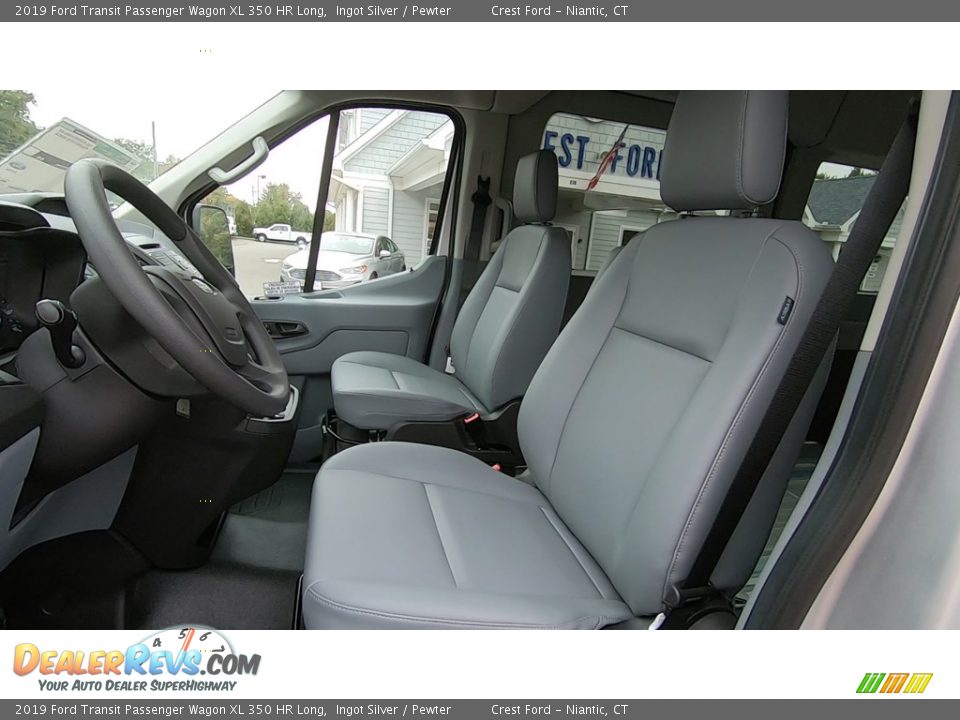 2019 Ford Transit Passenger Wagon XL 350 HR Long Ingot Silver / Pewter Photo #11
